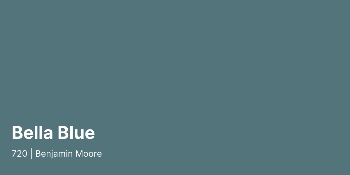 Color 720 Benjamin Moore Bella Blue 720 Paint Color | Compare Paint Colors