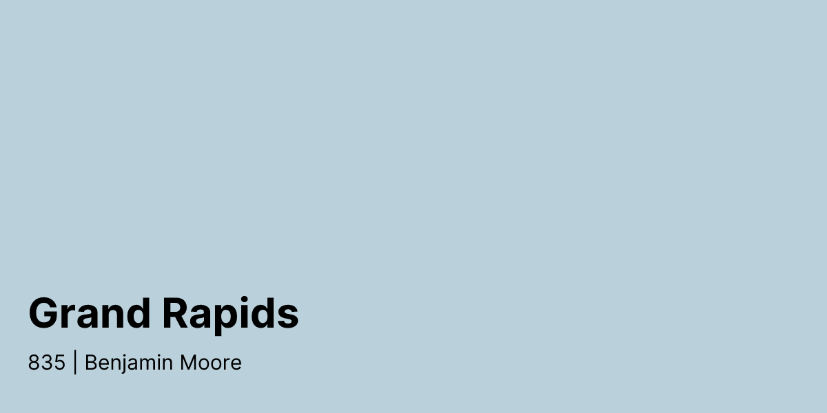Benjamin Moore Grand Rapids 835 Paint Color | Compare Paint Colors