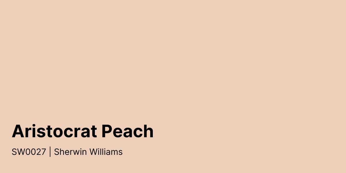 Sw6351 Color Sherwin Williams Aristocrat Peach SW0027 Paint Color | PaintPlan