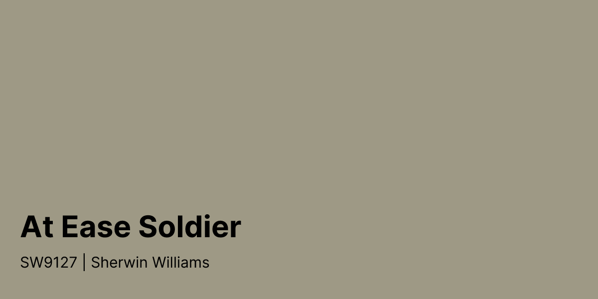 Sherwin Williams At Ease Soldier SW9127 Paint Color | PaintPlan