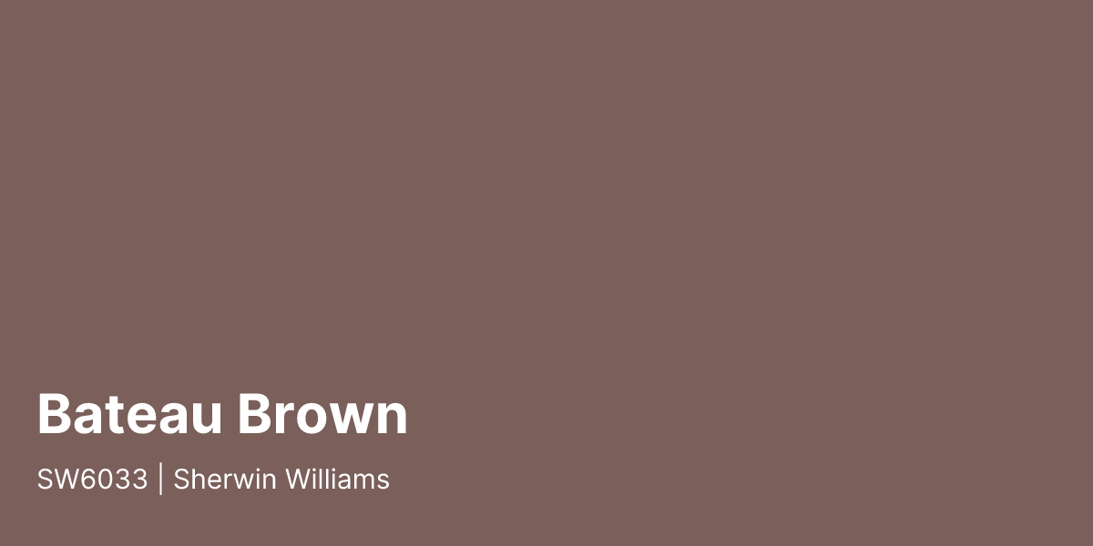 Sherwin Williams Bateau Brown SW6033 Paint Color | PaintPlan