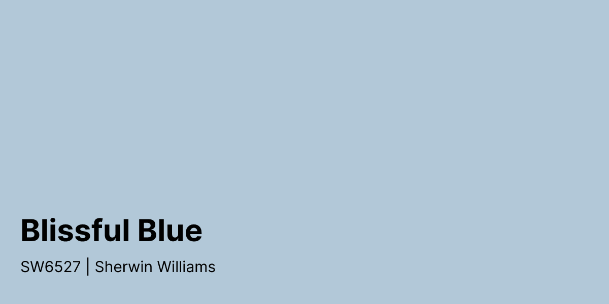 Sw 6527 Sherwin Williams Blissful Blue SW6527 Paint Color | PaintPlan