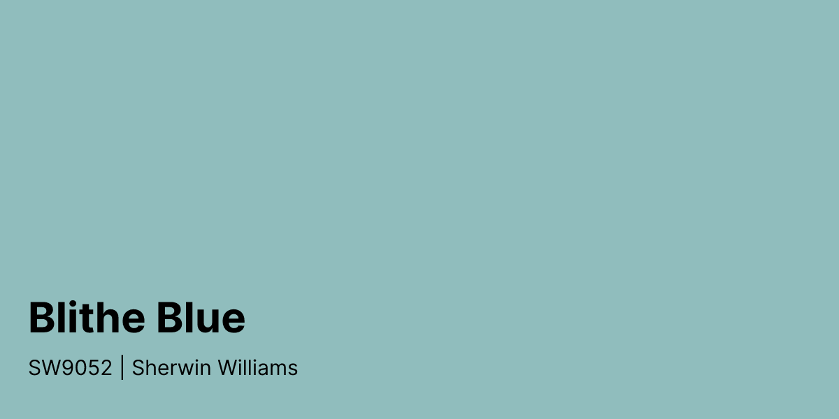 Sherwin Williams Blithe Blue SW9052 Paint Color | Compare Paint Colors