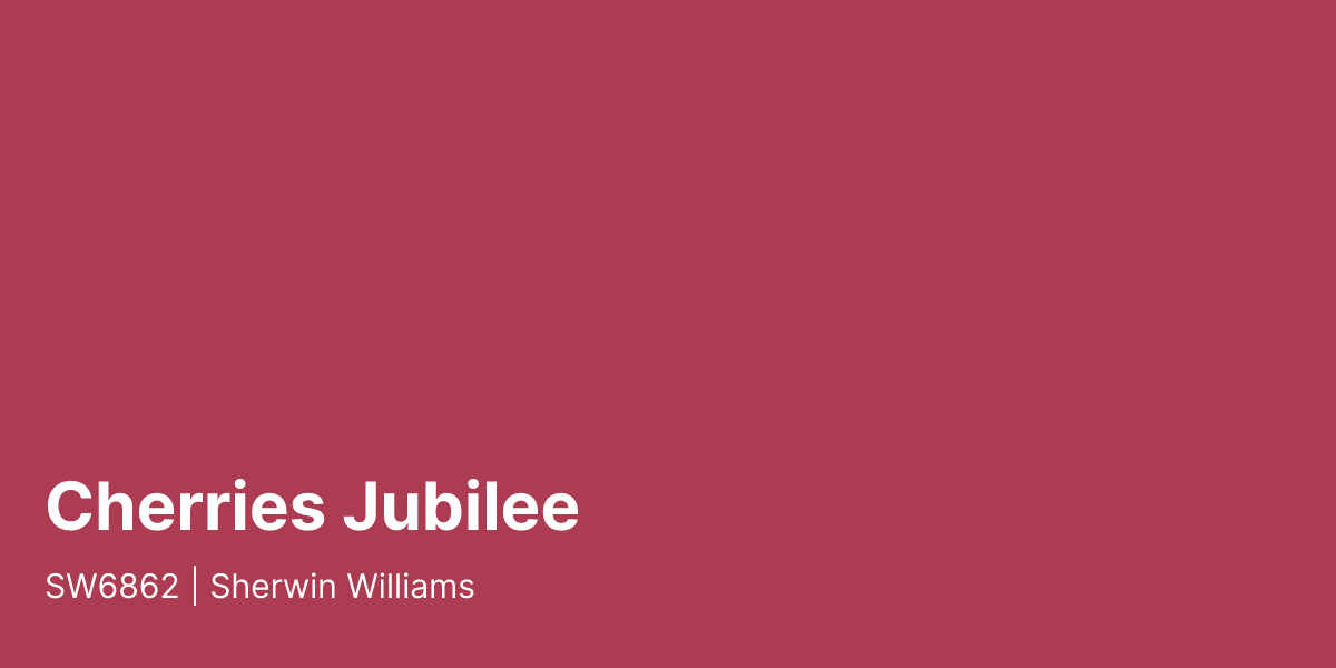 Sw6861 Sherwin Williams Cherries Jubilee SW6862 Paint Color | PaintPlan