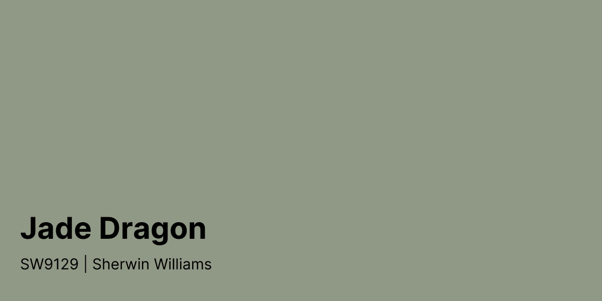 Sherwin Williams Jade Dragon SW9129 Paint Color | PaintPlan