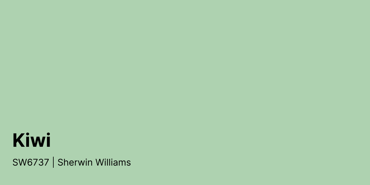 Sw6737 Sherwin Williams Kiwi SW6737 Paint Color | PaintPlan