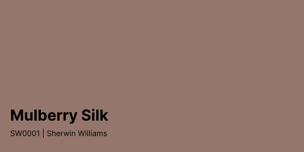 Sherwin Williams Mulberry Silk SW0001 Paint Color | PaintPlan