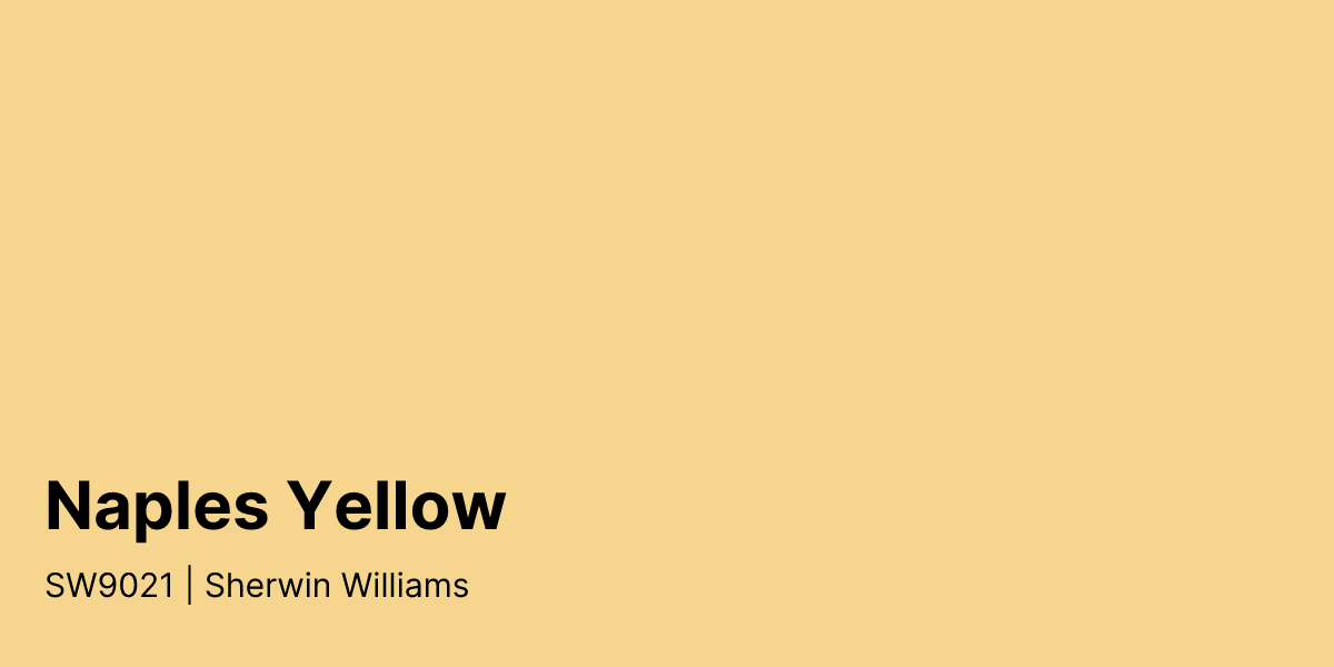 Sherwin Williams Naples Yellow SW9021 Paint Color | PaintPlan