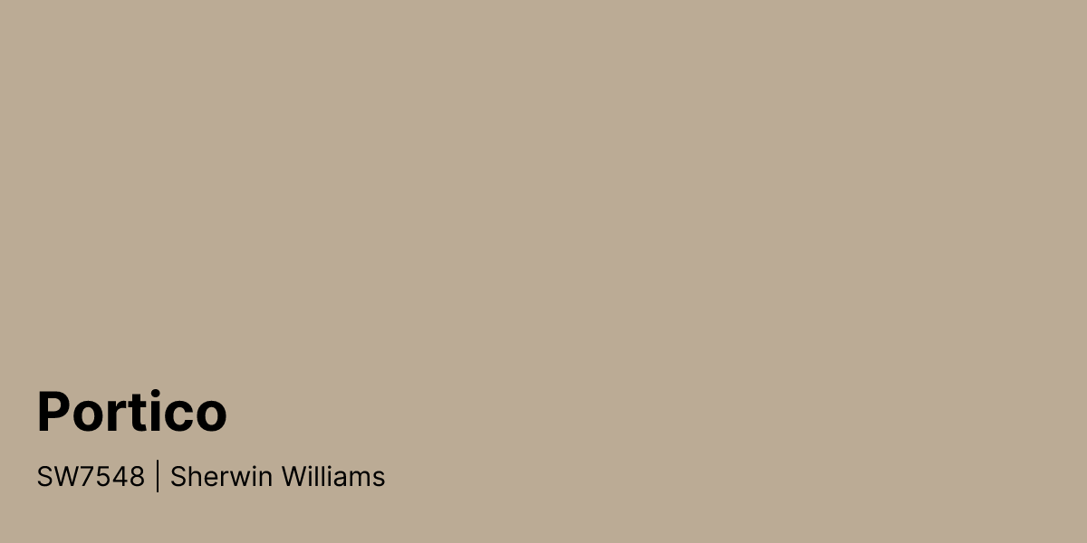 Sherwin Williams Portico SW7548 Paint Color | PaintPlan