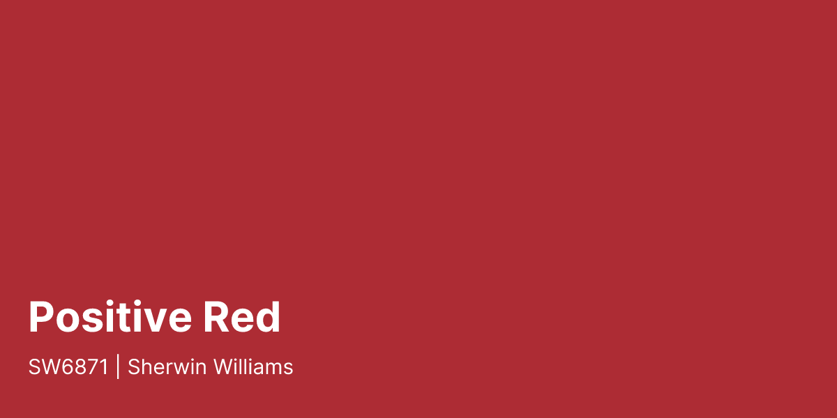 Sw6861 Sherwin Williams Positive Red SW6871 Paint Color | PaintPlan