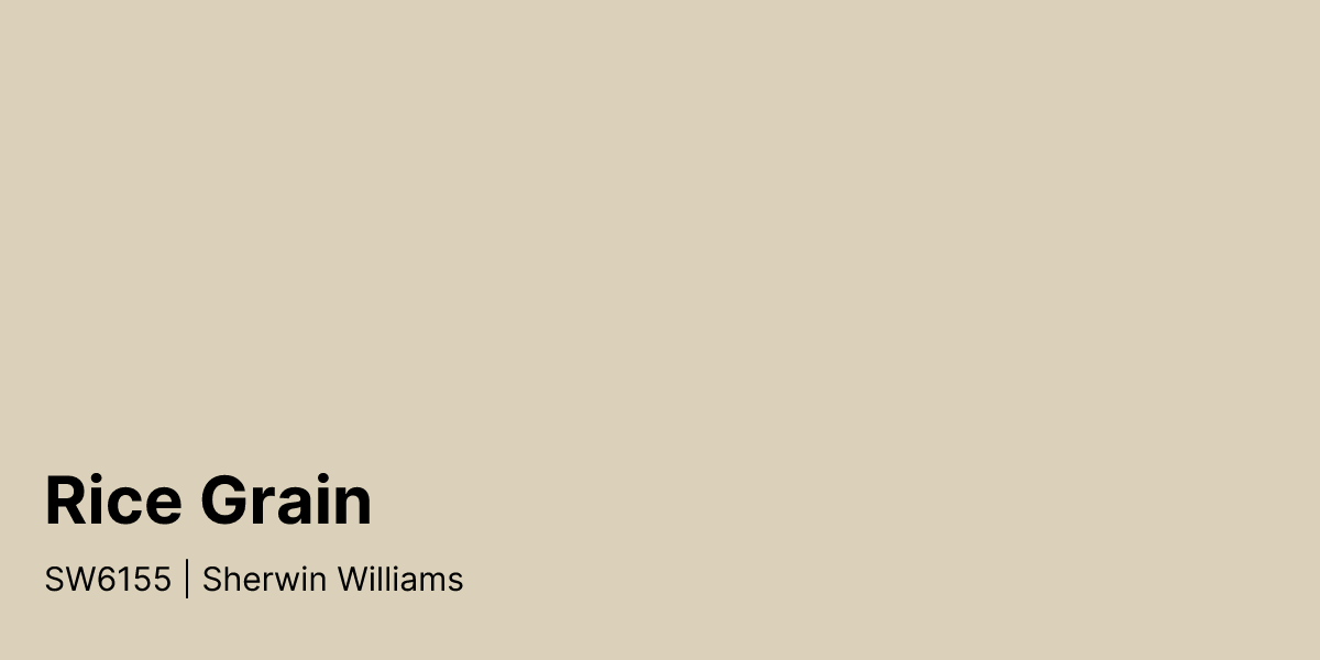 Sherwin Williams Rice Grain SW6155 Paint Color | PaintPlan