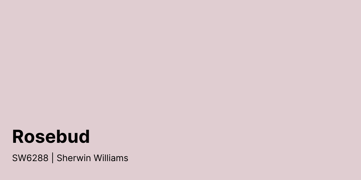 Sherwin Williams Rosebud SW6288 Paint Color | PaintPlan