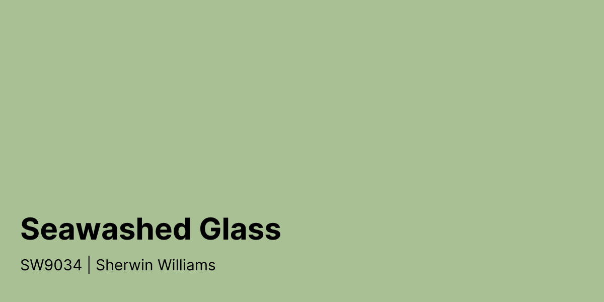 Color 9034 Sherwin Williams Seawashed Glass SW9034 Paint Color | PaintPlan