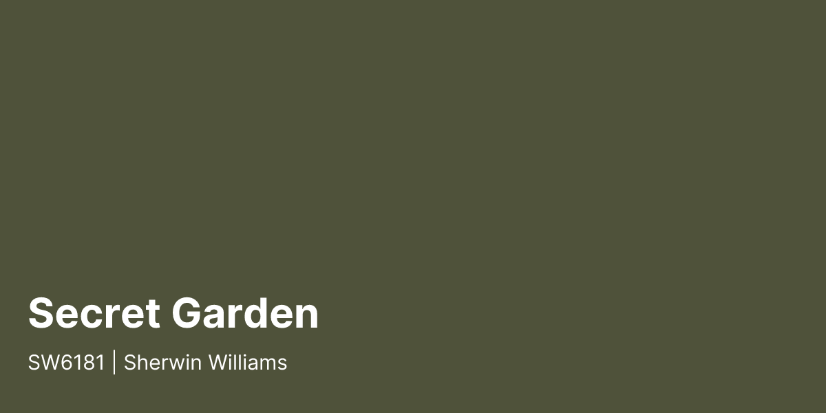 Sherwin Williams Secret Garden SW6181 Paint Color | PaintPlan