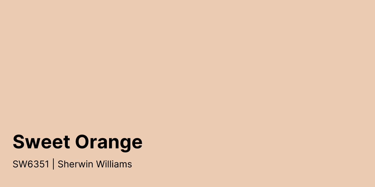 Sw6351 Color Sherwin Williams Sweet Orange SW6351 Paint Color | Compare Paint Colors