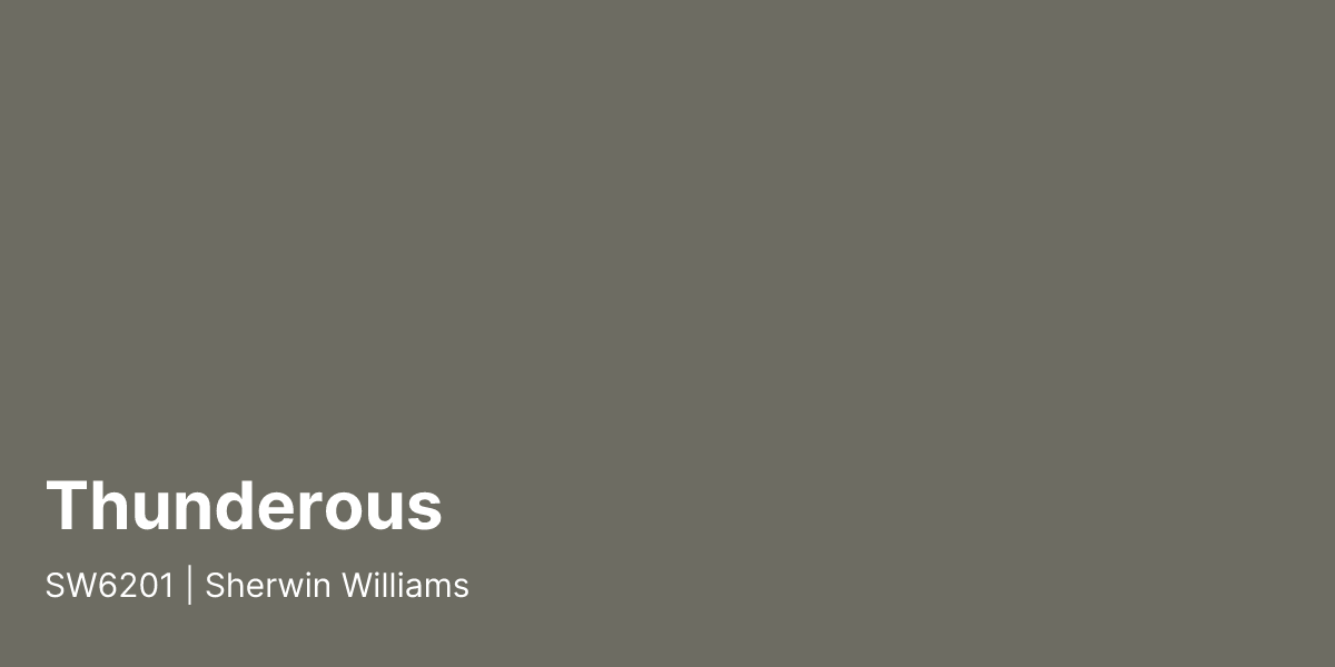 Sw6201 Sherwin Williams Thunderous SW6201 Paint Color | PaintPlan