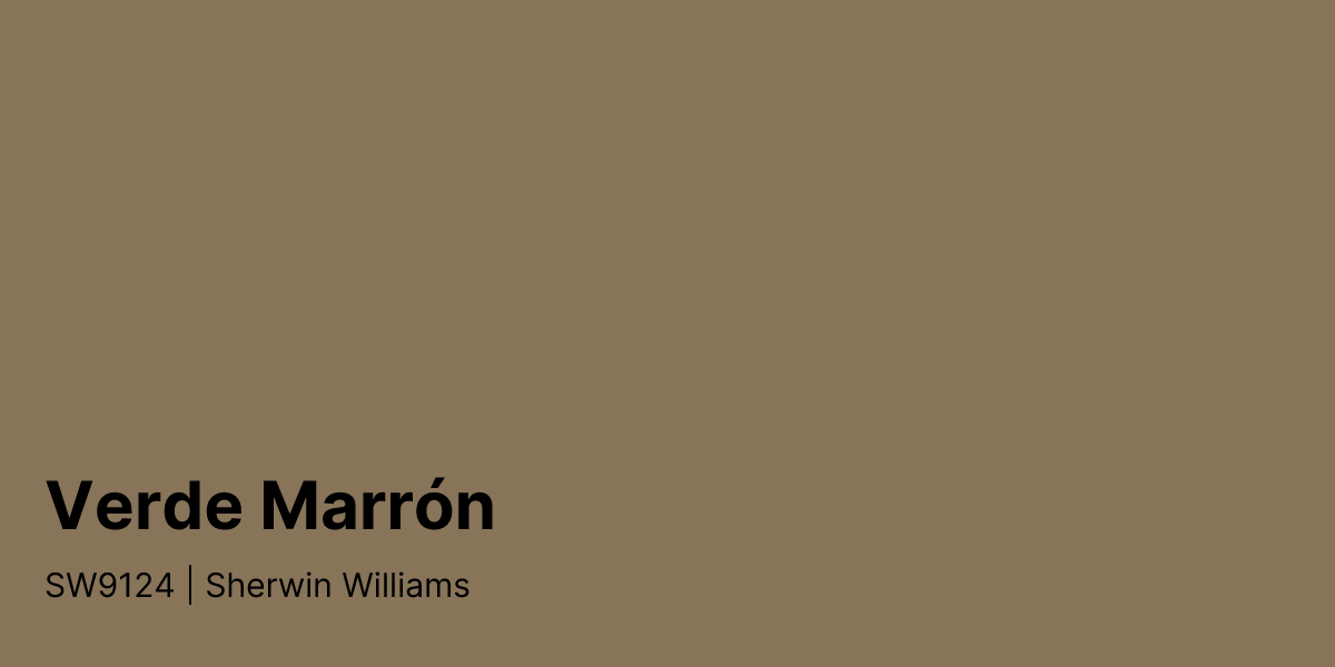 Sw6159 Color Sherwin Williams Verde Marrón SW9124 Paint Color | PaintPlan