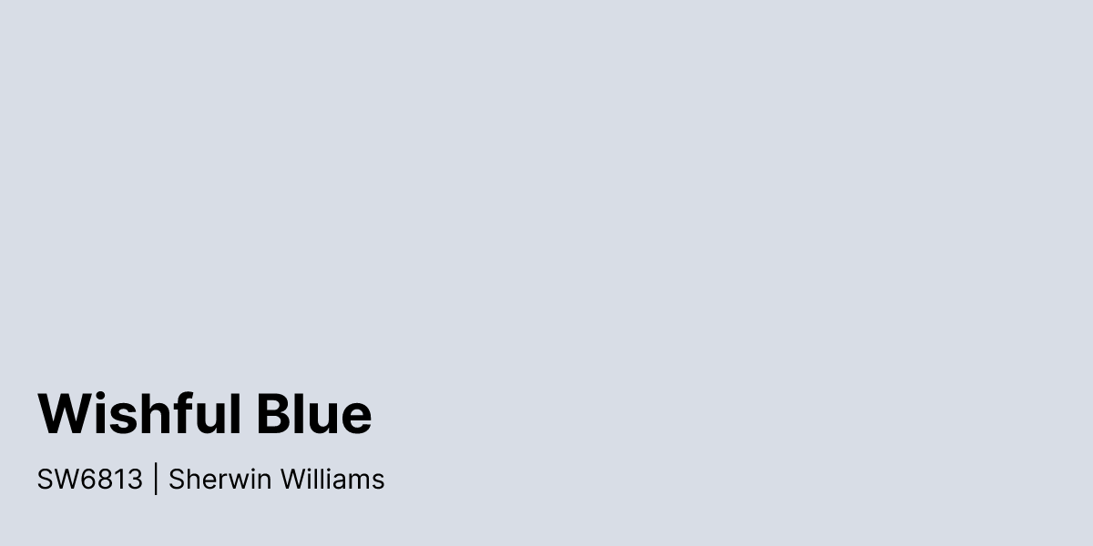 Sw 6813 Sherwin Williams Wishful Blue SW6813 Paint Color | PaintPlan